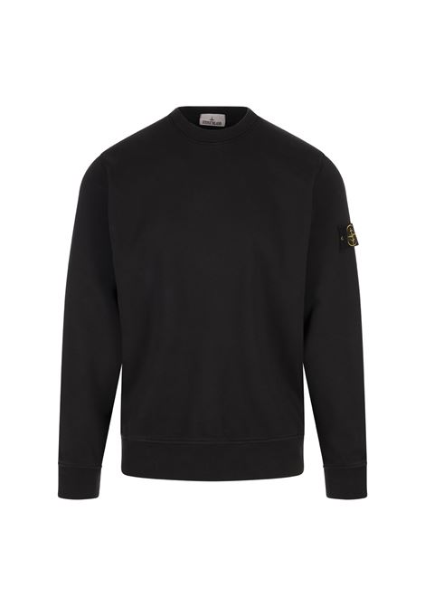 Felpa In Pile Di Cotone Organico Nera STONE ISLAND | K1S156100044-S0051V0029
